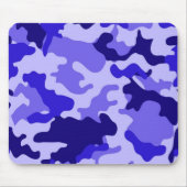 Ocean Blue Camouflage Mousepad (Vorne)