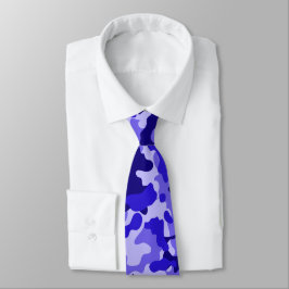 Ocean Blue Camouflage Neck Tie Krawatte