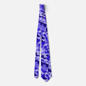 Ocean Blue Camouflage Neck Tie Krawatte (Rückseite)