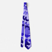 Ocean Blue Camouflage Neck Tie Krawatte (Rückseite)