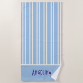 Ocean Blue City Chic Bachelorette Strandtuch (Vorderseite)