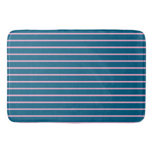 Ocean Blue Color Minimalistisch Moderne Schlicht Badematte
