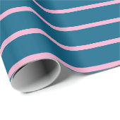 Ocean Blue Color Minimalistisch Moderne Schlicht Geschenkpapier (Rolleneckpunkt)