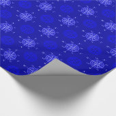Ocean Blue Compass Rose Geschenkpapier (Ecke)