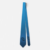 Ocean Blue Dolphins Neck Tie Krawatte (Vorderseite)