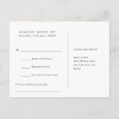 Ocean Blue Floral Song Anfrage UAWG Postkarte (Rückseite)