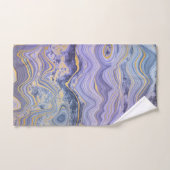 OCEAN BLUE GOLD MARBLE SWIRL TOWEL SET (Handtuch)