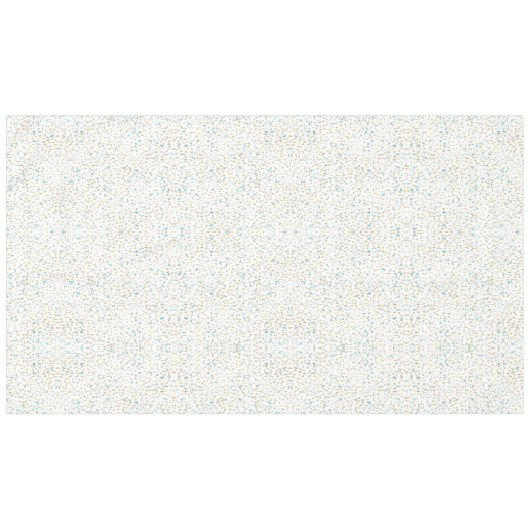 Ocean Blue Gold Sandpunkte Tischdecke (Vorderseite (Horizontal))