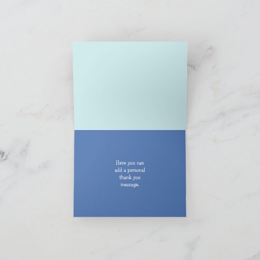 Ocean Blue Gray Whale Mitteilungskarten (Innenseite)