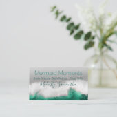 Ocean Blue Green Handmade Bath Bomb Soak Soap Visitenkarte (Stehend Vorderseite)