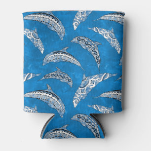 Ocean Blue Hawaiian Tribal Delphine Dosenkühler