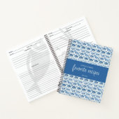 Ocean Blue Individuelle Name Neu: Lieblingsrezepte Notizblock (Innenseite)