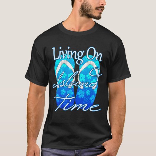 Ocean Blue Island Time T-Shirt (Vorderseite)