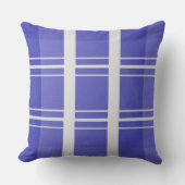 Ocean Blue Kariert Kissen (Vorderseite)