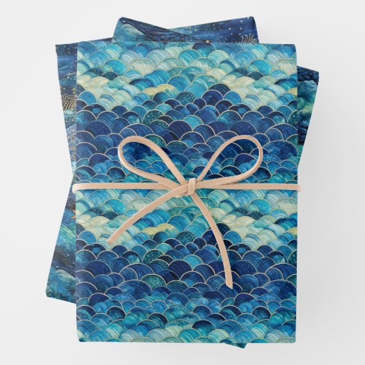 Ocean Blue Mermaid Geschenkpapier Set (Beispiel)