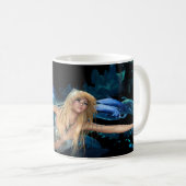 Ocean Blue Mermaid Kaffeetasse (VorderseiteRechts)