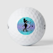 Ocean Blue Monogram Golfball (Vorderseite)