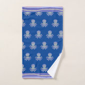 Ocean Blue Octopus Kinder Badetuch Set (Handtuch)