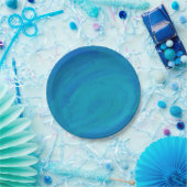 Ocean Blue Pappteller (Party)