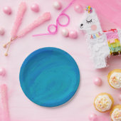 Ocean Blue Pappteller (Party)