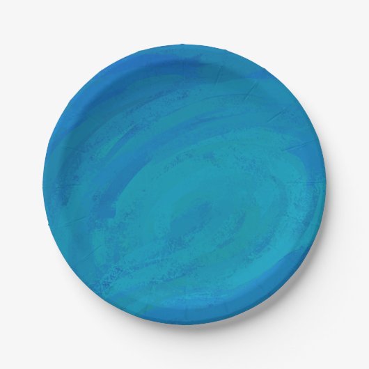 Ocean Blue Pappteller (Vorderseite)
