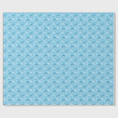 Ocean Blue Pattern Geschenkpapier (Flach)
