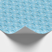 Ocean Blue Pattern Geschenkpapier (Ecke)