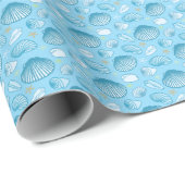 Ocean Blue Pattern Geschenkpapier (Rolleneckpunkt)