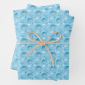 Ocean Blue Pattern Geschenkpapier Set (Beispiel)