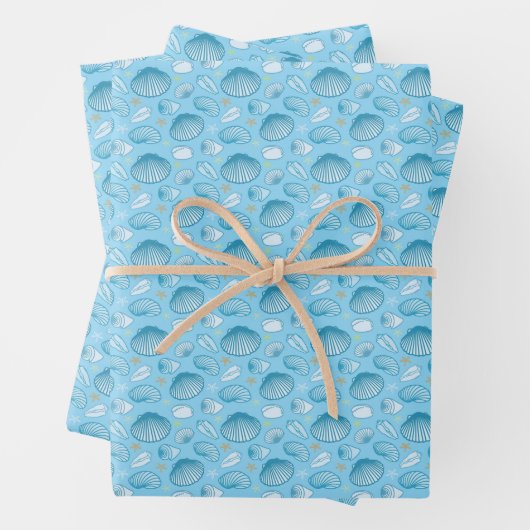 Ocean Blue Pattern Geschenkpapier Set (Beispiel)