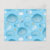 Ocean Blue Pattern Postkarte (Vorderseite)