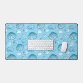 Ocean Blue Pattern Schreibtischunterlage (Tastatur & Maus)