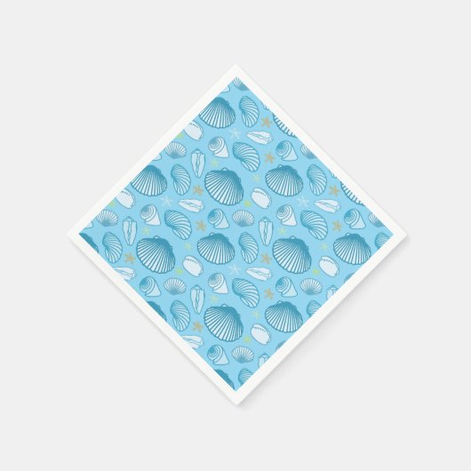 Ocean Blue Pattern Serviette (Ecke)