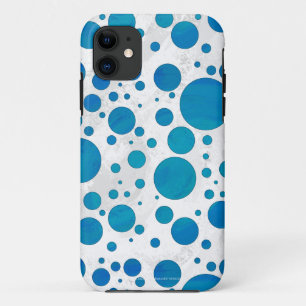 Ocean Blue Polka Dots Case-Mate iPhone Hülle