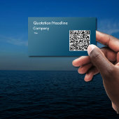 Ocean Blue QR Code Visitenkarte