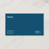 Ocean Blue QR Code Visitenkarte (Vorderseite)