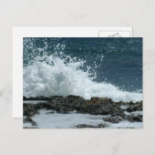 Ocean Blue/ Response Card Einladungspostkarte (Vorne/Hinten)