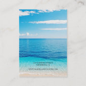 Ocean Blue Scene Necklace Display Visitenkarte (Rückseite)