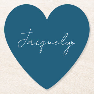 Ocean Blue Schlicht Elegante Moderner Minimalistis Untersetzer