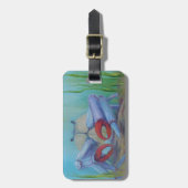 Ocean Blue Sea Crab Custom Gepäckanhänger (Vorderseite vertikal)