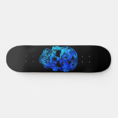 Ocean Blue Skull Skateboard (Horizontal)