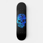 Ocean Blue Skull Skateboard (Vorderseite)