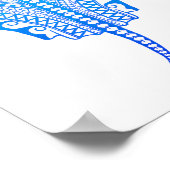 Ocean_blue_sting_ray Poster (Ecke)