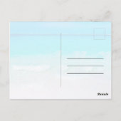 Ocean Blue Summer Scene Vielen Dank Postkarte (Rückseite)