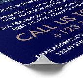 Ocean Blue, Travel Agent Advertising Poster (Ecke)