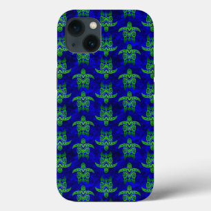 Ocean Blue Tribal Green Sea Turtles Case-Mate iPhone Hülle