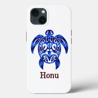 Ocean Blue Tribal Hawaiian Sea Turtle Case-Mate iPhone Hülle