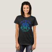 Ocean Blue Tribal Miramar Beach Sea Turtle Summer T-Shirt (Vorne ganz)
