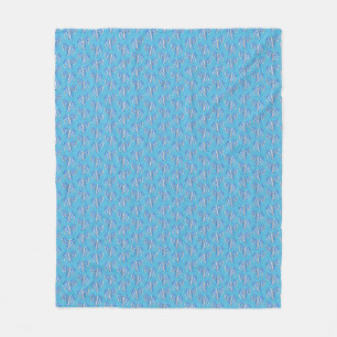 Ocean Blue Tribal Tattoo Manatees Fleecedecke