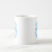 Ocean Blue Tribal Turtle Cabo San Lucas Kaffeetasse (Mittel)
